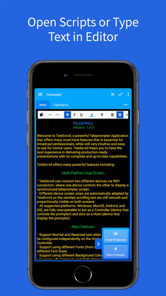 #1. TeleScroll (iOS) 来自: PrompterPeople