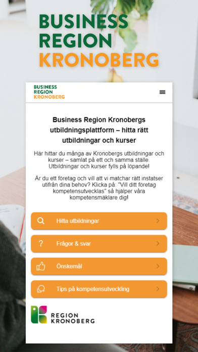 Business Region Kronoberg Screenshot