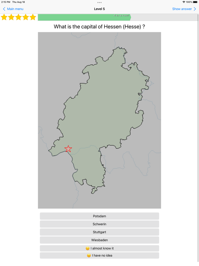OneMileNorth Germany Quiz