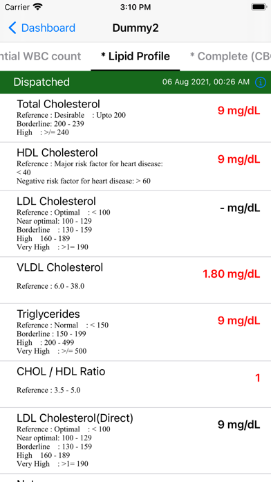 Cimas Medlabs App Screenshot