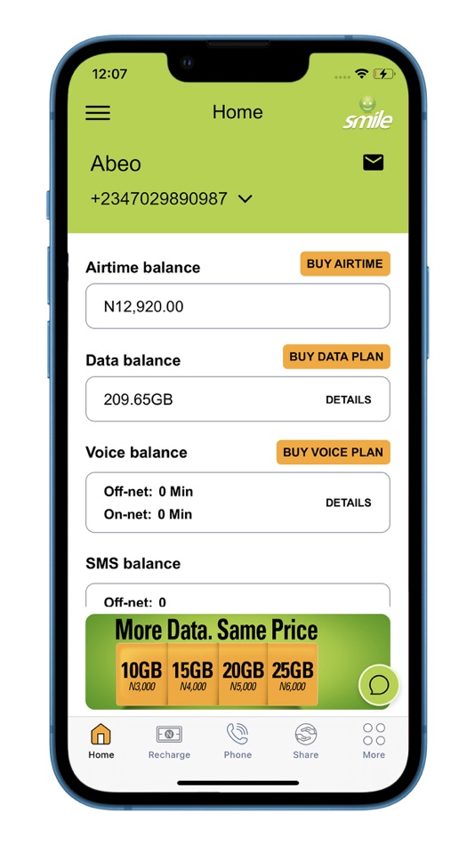 #1. Smile Voice and SelfCare (iOS) 由: Smile Telecom Holdings Ltd