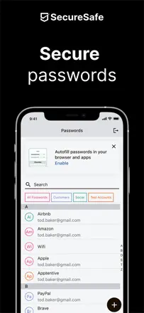 SecureSafe Password Manager: Screenshot 1 von 5