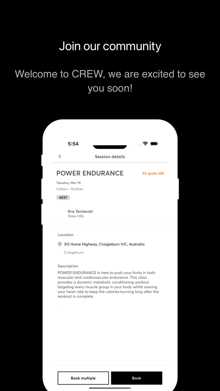 Crew Fitness and Performance