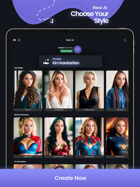 Ai Image Generator - Real AI iPad screenshot 2 - Photo & Video app