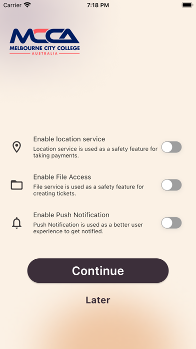 MCCA Screenshot