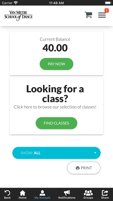 Van Metre School of Dance Screenshot