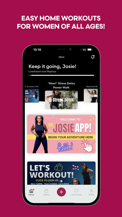 The Josie App Screenshot