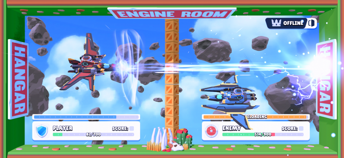 Spaceship 1 vs 1 Online