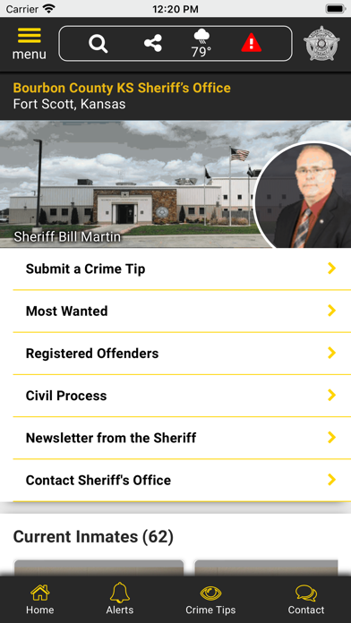 Bourbon County KS Sheriff Screenshot