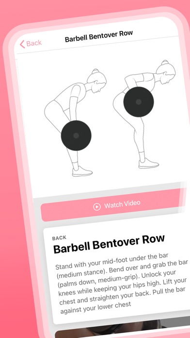Weight Lifting for Women Plan Screenshot
