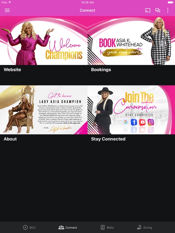 UAREACHAMPION EMPOWERMENT iPad screenshot 2 - Education app