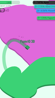 3D PaperIO - Pie battle ground screenshot 5