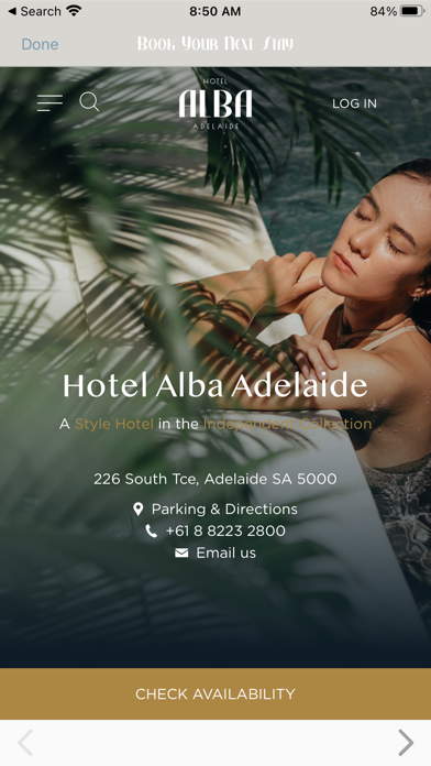 Hotel Alba Adelaide Screenshot