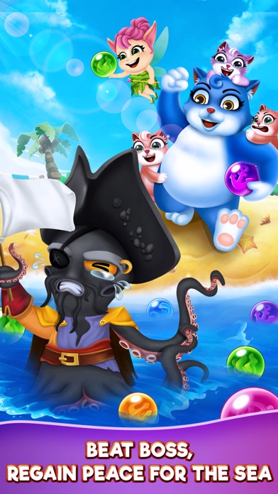 Cat Pop Island: Bubble Shooter Screenshot