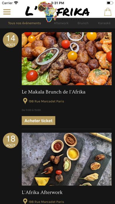 L'Afrika Restaurant Screenshot