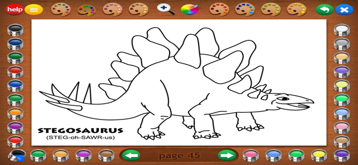 Coloring Book 2 Dinosaurs