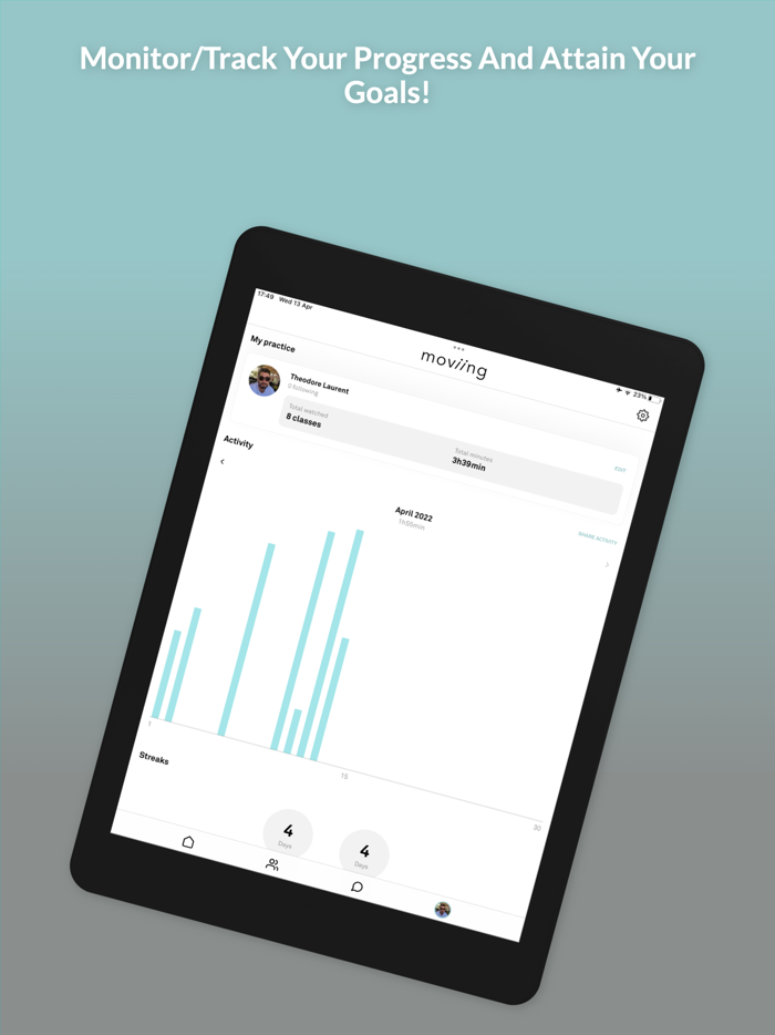 Moviing  Yoga classes at home