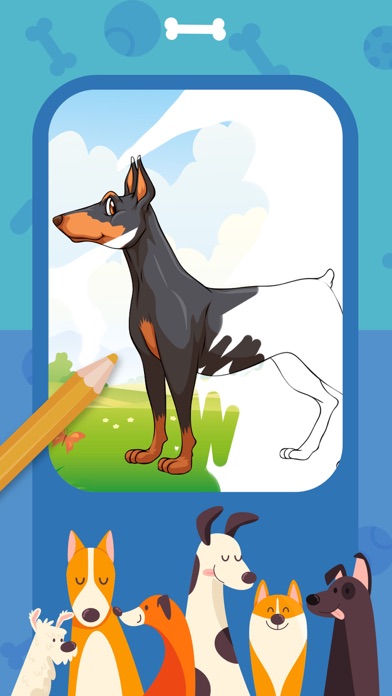 Dogs Coloring Book Collection Screenshot