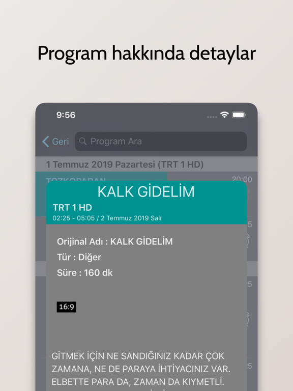 TV Rehberim iPad screenshot 4 - Entertainment app