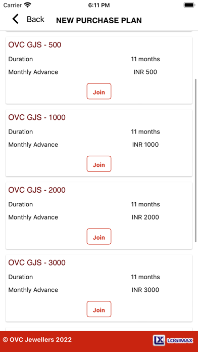 OVC Jewellers Screenshot