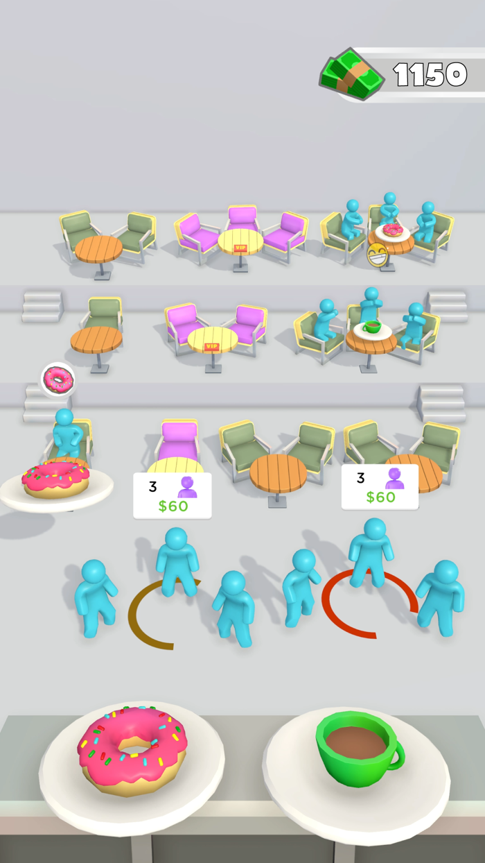 Restaurant Seating Idle 3D