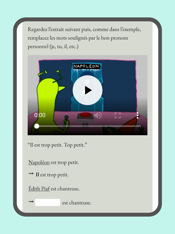Frantastique Orthographe iPad screenshot 7 - Education app