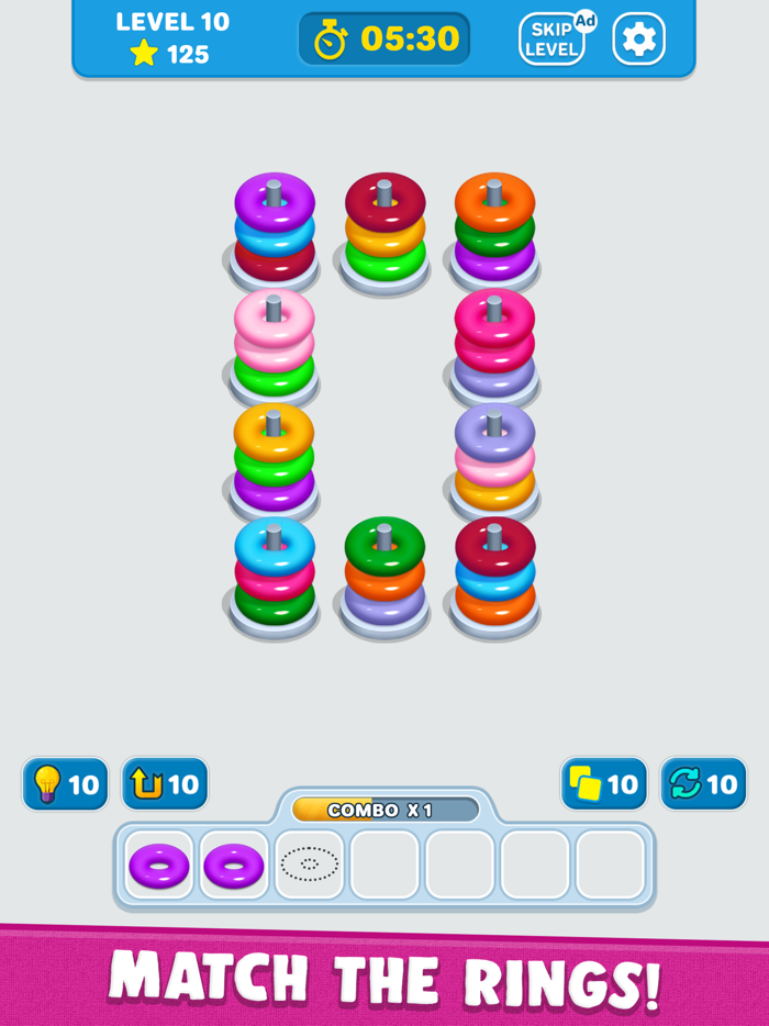 Match 3D Ring- Triple Matching