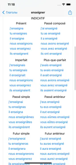 Game screenshot Conjugaison Française hack
