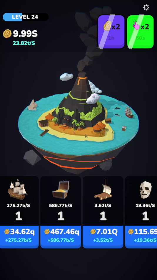 #2. Volcano Island (iOS) Podle: Mangoverse