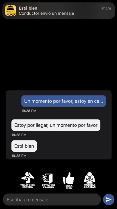 Fedotaxi pasajero Screenshot