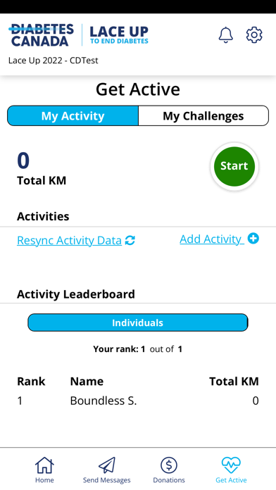 Lace Up to End Diabetes Screenshot