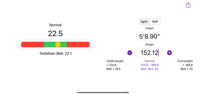 Simple BMI evaluator