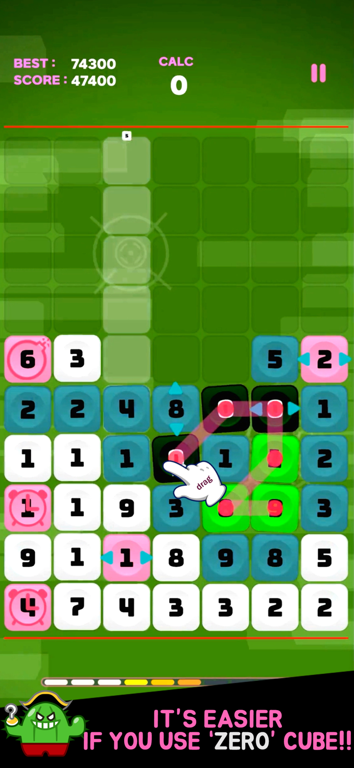 Zero Cube  Drag Number Puzzle