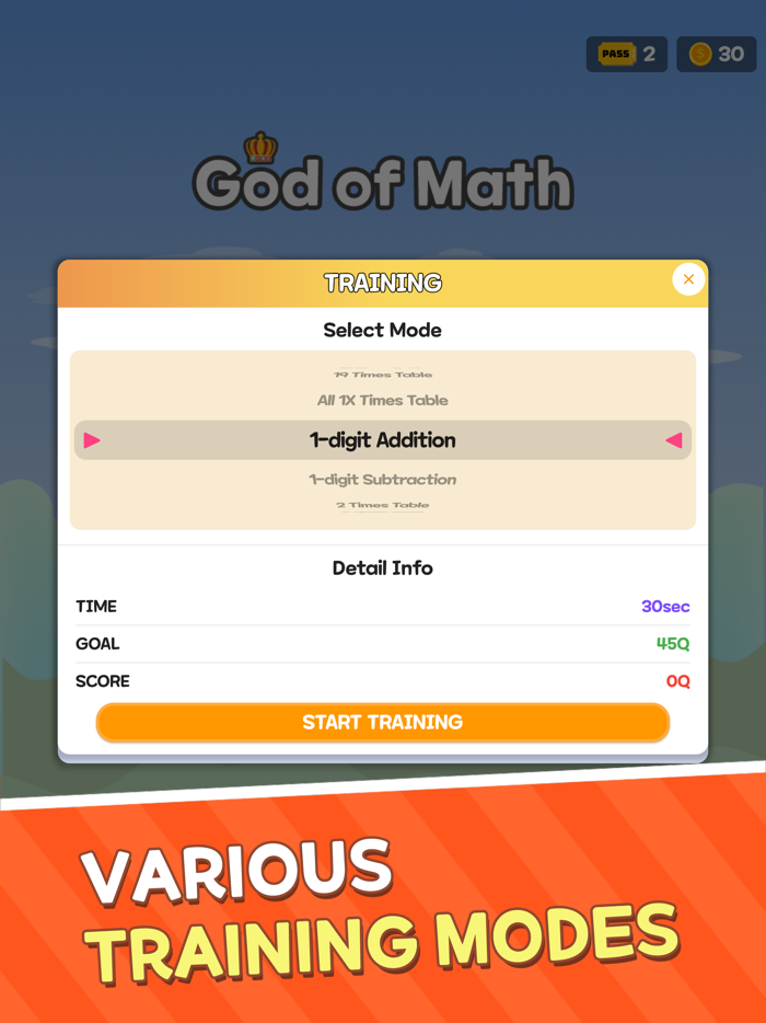 God of Math - Train Your Brain