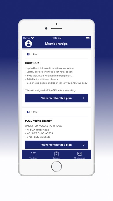 FITBOX FITNESS Screenshot