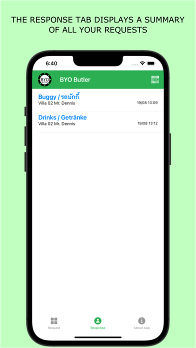 BYO Butler Screenshot