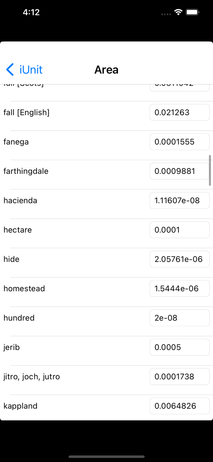 iUnit Measurement Conversion