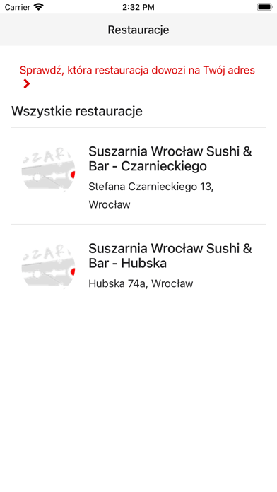 Suszarnia Wroclaw Sushi & Bar Screenshot