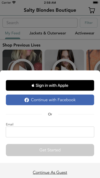 Salty Blondes Boutique Screenshot