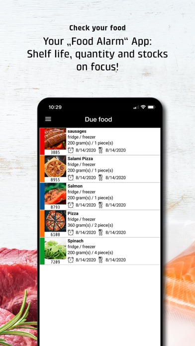 CASO Food Manager Screenshot