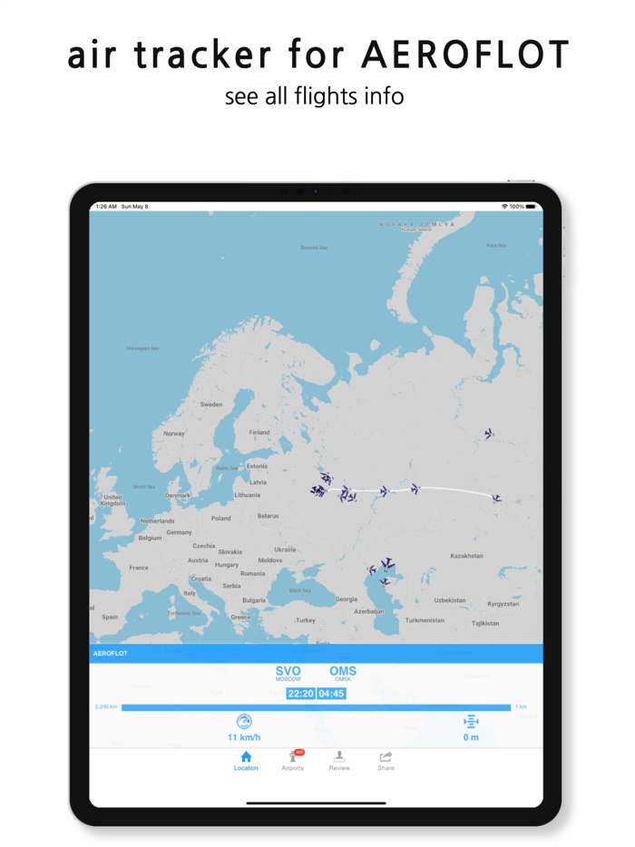 Air Tracker For Aeroflot