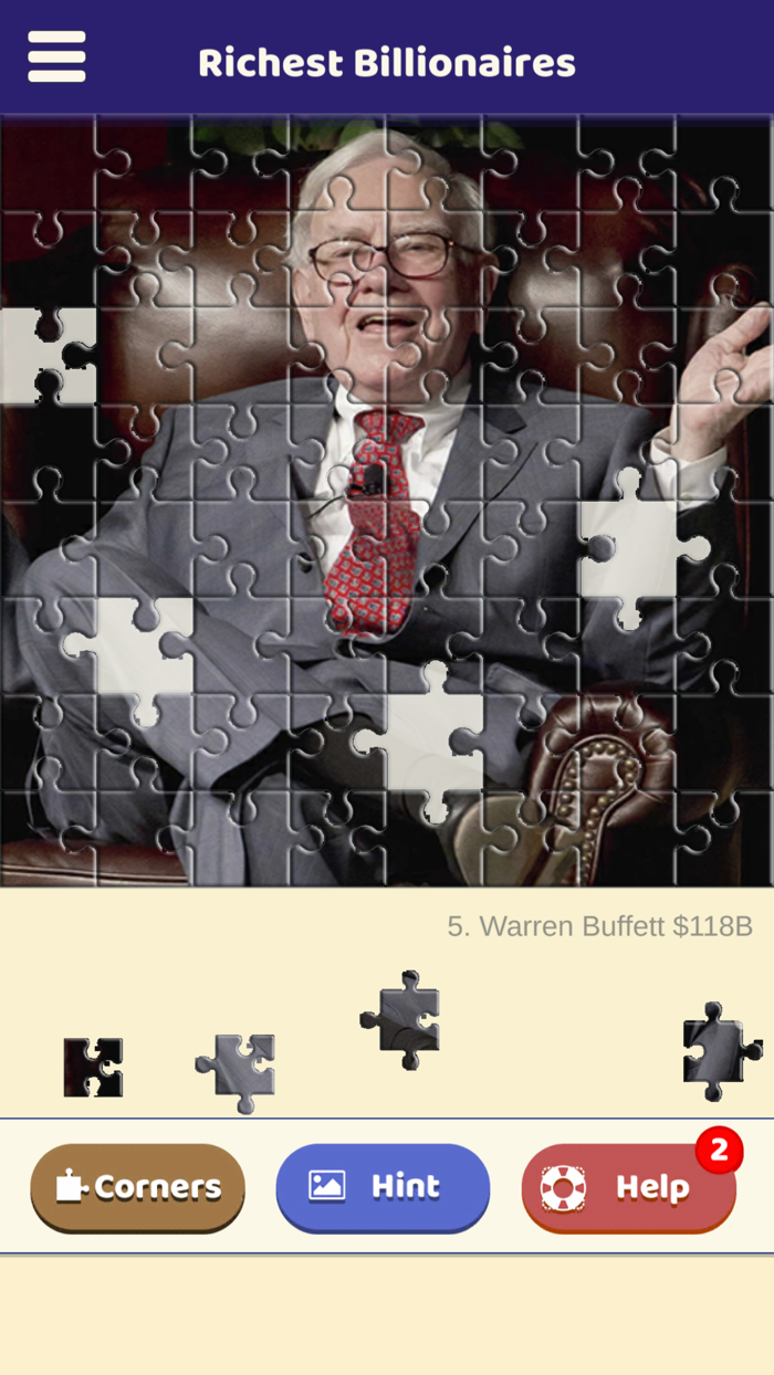 Richest Billionaires Puzzle