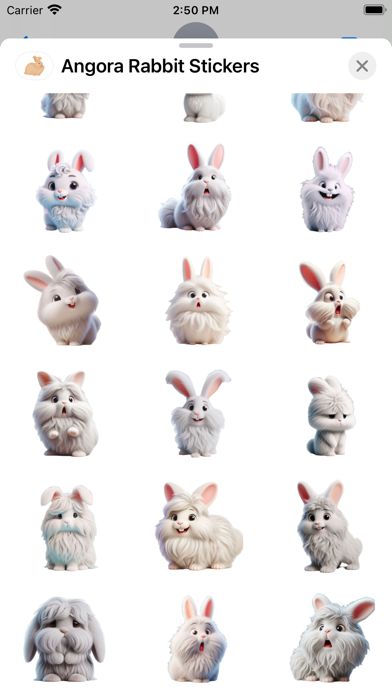 Screenshot #2 pour Angora Rabbit Stickers