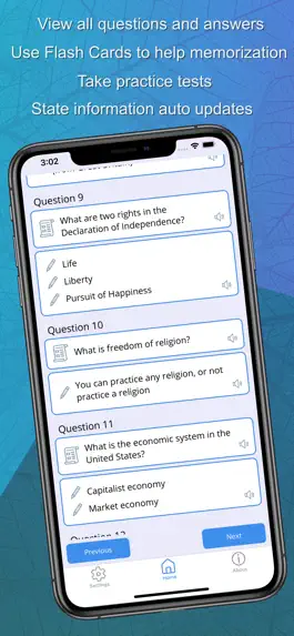 Game screenshot US Citizenship Test 2023 Audio apk