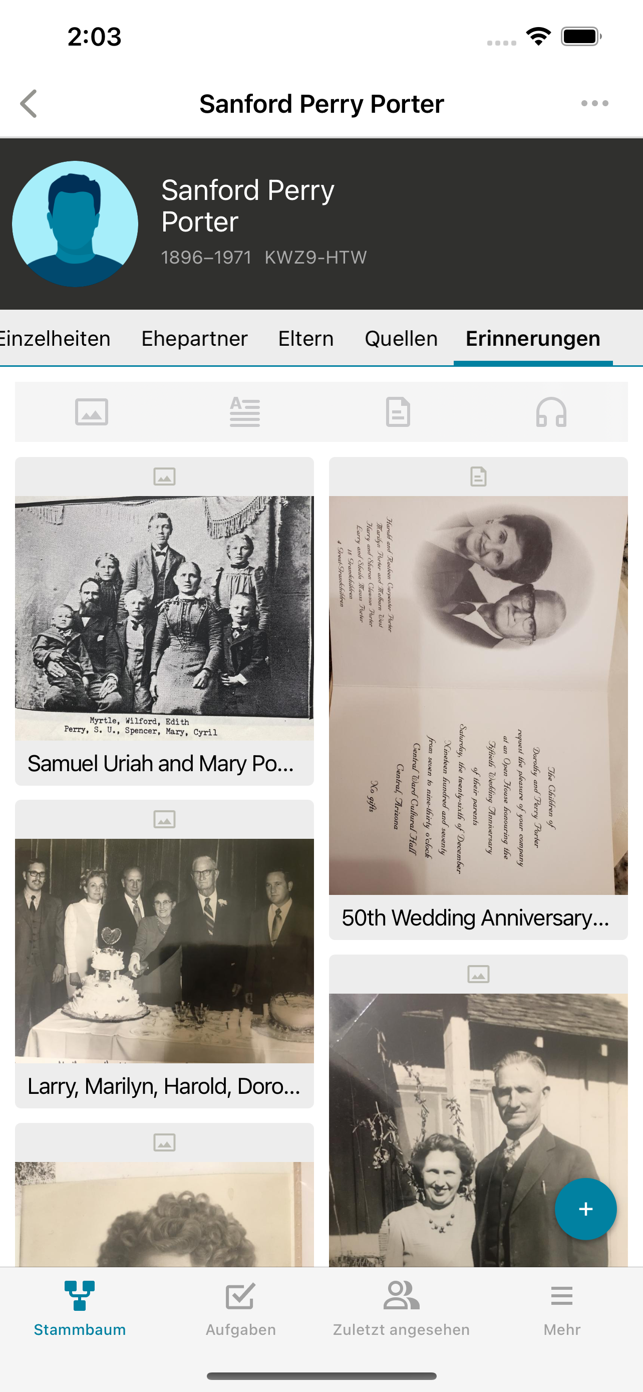 FamilySearch Stammbaum