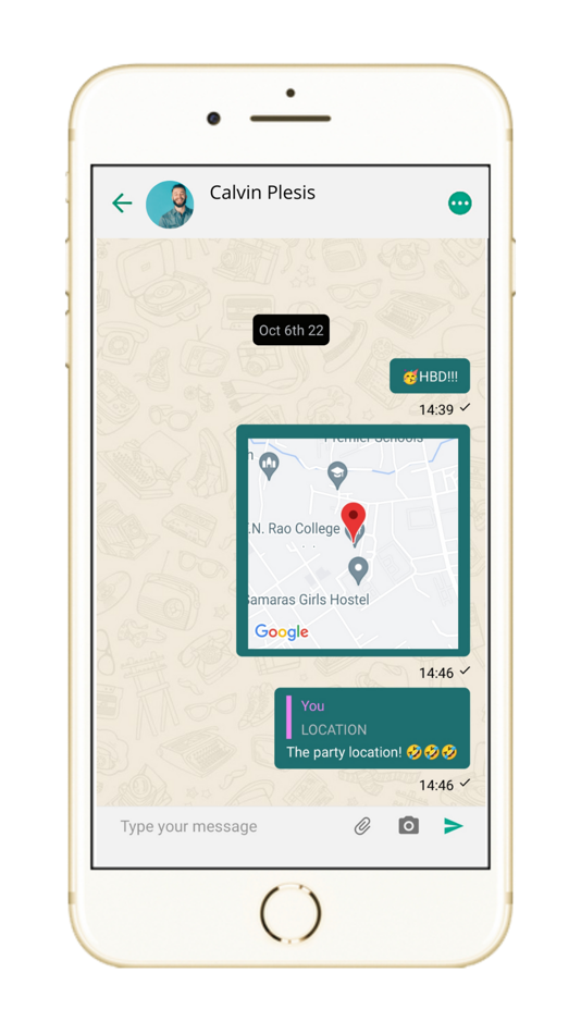 #4. React Native Chat App Demo (iOS) Podle: RAO INFORMATIONTECHNOLOGY PRIVATE LIMITED