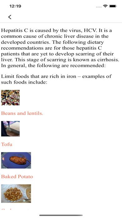 Liver Nutrition Screenshot
