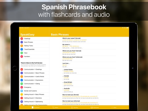 SpeakEasy Spanish Phrasebookのおすすめ画像1