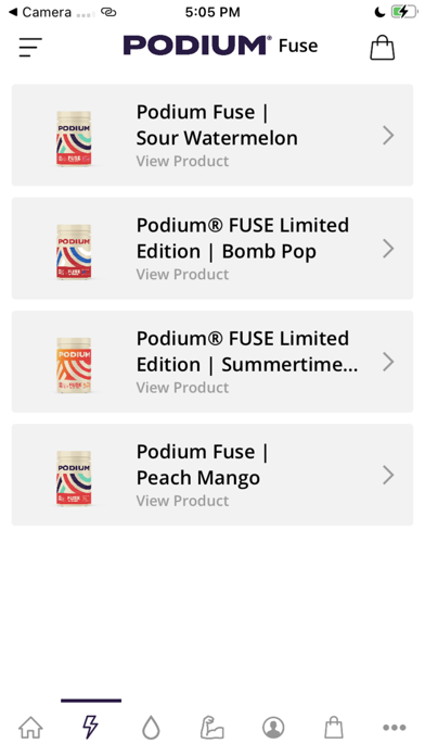 PODIUM Nutrition Screenshot