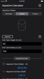 aquarium calculator plus iphone screenshot 3